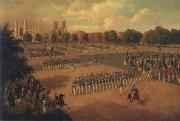 Otto Boetticher Seventh Regiment on Review oil painting artist